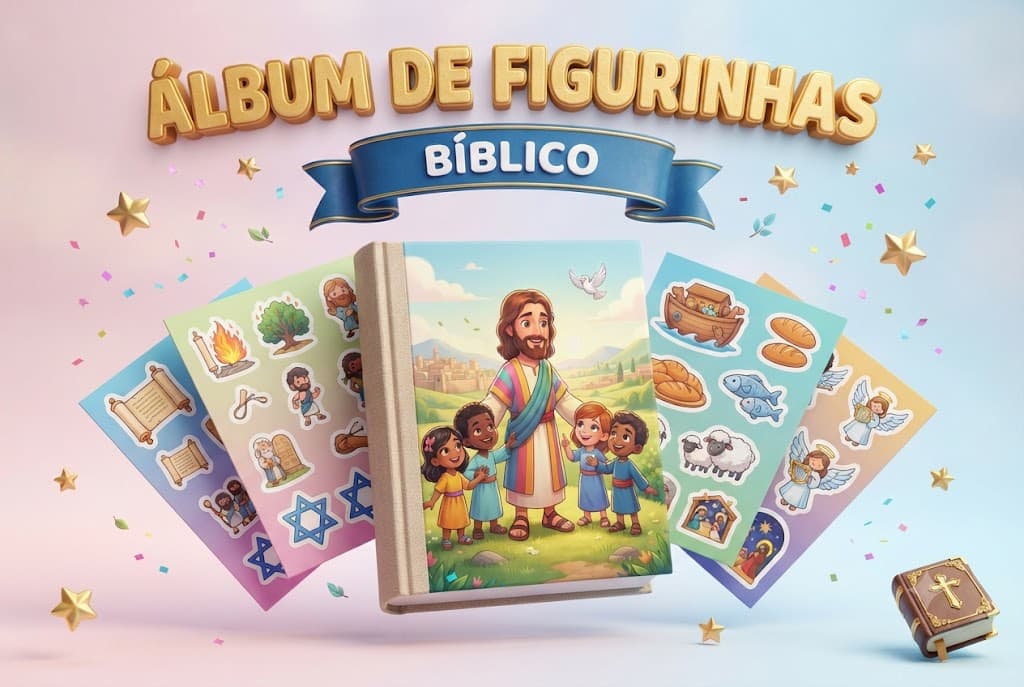 Álbum de Figurinhas Jesus Herói